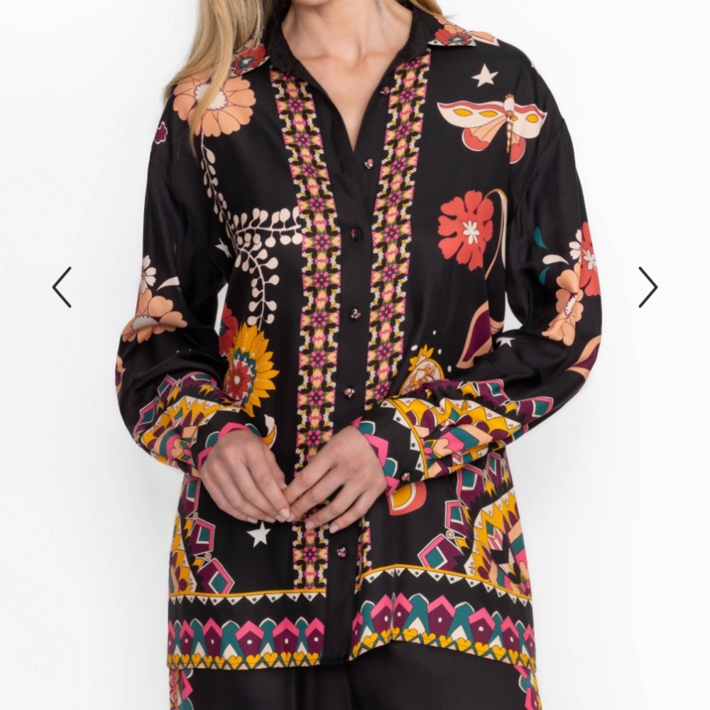 Johnny Was Rosalynda Button Down Shirt